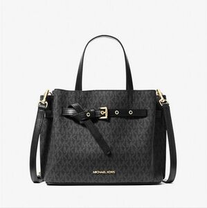 MICHAEL KORS Emilia Small Pebbled Leather Satchel